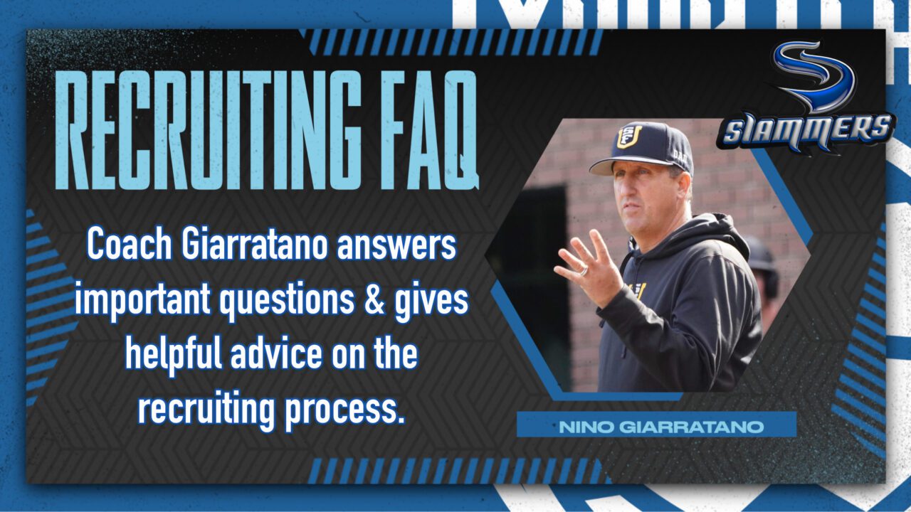 Recruiting FAQ with Nino Giarratano Slammers Baseball